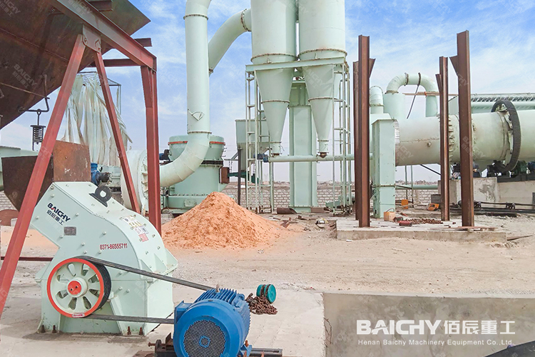 時產8-10噸石膏磨粉生產線